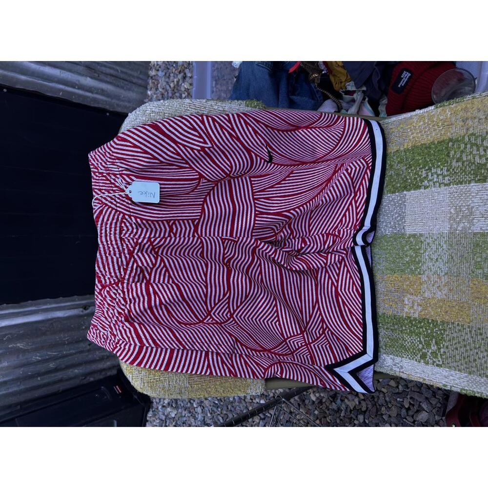 Nike Casual Shorts Red and White Striped